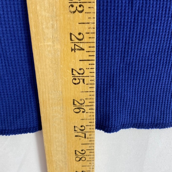 Style & Co Womens 3X Jewel Neck Thermal Knit Top Blue Cotton Blend Long Sleeve - Picture 10 of 10